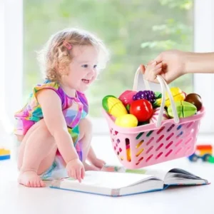 Black Friday Sales Kids 49 PCS Kitchen Toys Children Fruits Vegetables Pretend Play Food Set Toys DEYAD