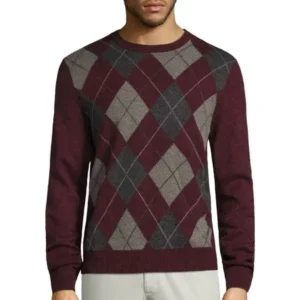 Dockers Men's Sweater - Argyle Size Small