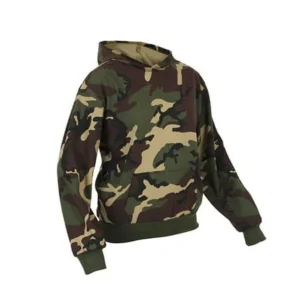 Kids Hooded Camo Sweatshirt - Size Medium