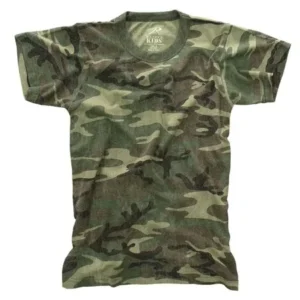 Kids Woodland Camo T-shirt, Washed Vintage Look Tee