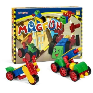 MagFun 50 Piece Magnetic Building Blocks 3D Shapes Educational Toy