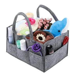 Baby Diaper Caddy, Magicfly Portable Nursery Storage Bin for Home Nursery and Car, Diaper Storage Basket Caddy Organizer