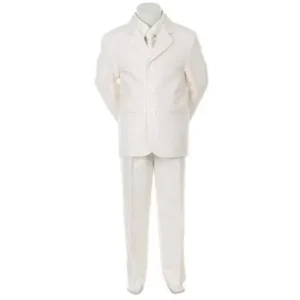 Ivory Necktie Vest Formal Special Occasion Boys Suit 5-20