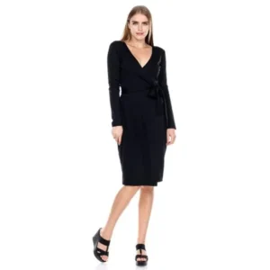 Stanzino Business Knee-Length Dresses for Women | Black Blue Burgundy Khaki Navy | Small Medium Large X-Large