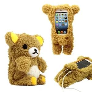 GEARONIC 3D Cute Doll Toy Cool Plush Teddy Bear Cover Shockproof Dirt Dust Proof Case for Apple iPhone 4 4S 4G 5 5S 5C