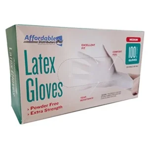 Disposable Gloves By Affordable Distributors - Latex Rubber Gloves The Ideal Food Service Gloves, Size Medium