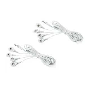 Tens Lead Wires - Port Doubler - Four Snap Connectors (2 Pack) - Discount Tens Brand