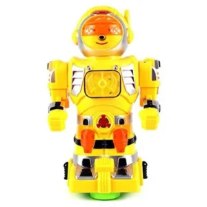 Star Show Robot Battery Operated Bump and Go Toy Robot Figure w/ Flashing Lights, Sounds (Colors May Vary)