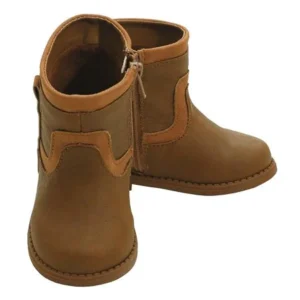 L'Amour Trendy Tan Zip Up Low Rise Boots Baby Boys 3-Toddler Boys 8