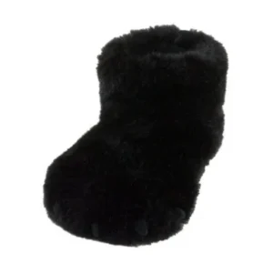 Childrens Place Toddler Boys & Girls Plush Black Fur Gorilla Slippers