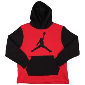 Jordan Youth Boys Jumpman Pullover Hoodie Red/Black