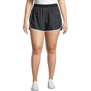 Just My Size Women's Plus Size Active Run Shorts