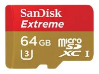 SanDisk Extreme microSDHC 64GB UHS U3 Memory Card
