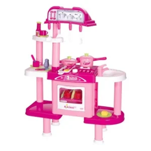 Berry Toys Deluxe Cooking Plastic Play Kitchen - Pink