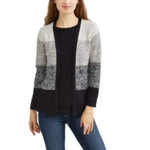 Sezzit Women's Twofer Marled Cardigan