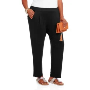 Women's Plus Size 2-Pocket Straight Leg Pant