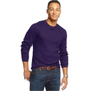 Club Room Mens Thermal LS Pullover Sweater
