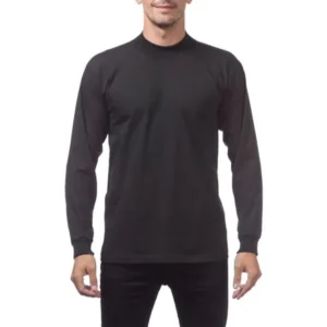 Pro Club Men's Mock Turtle Long Sleeve Tee