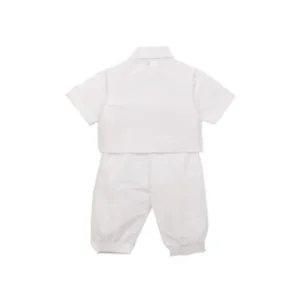 Rain Kids Baby Boys White Holy Spirit Poly Shantung Vest Baptism Outfit Set 6-12M