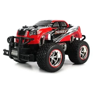 Velocity Toys Mini V-Thunder Storm RC Truck 1:24 Scale Size Off Road Series Rechargeable Ready To Run RTR (Colors May Vary)