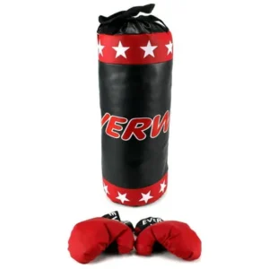 VT Winner Star Boxing Children's Kid's Pretend Play Toy Boxing Play Set w/ Stuffed Punching Bag, Pair of Soft Padded Boxing Gloves, Perfect for All Kids