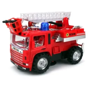 VT Mini Pumper Fire Rescue Battery Operated Bump and Go Toy Truck w/ Flashing Lights, Sounds