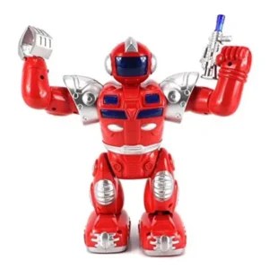 Super Robot v.2 Battery Operated Toy Figure Flashing Lights, Plays Sounds (Colors May Vary)