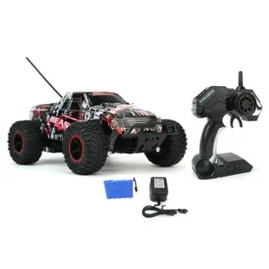 Cheetah King Remote Control Toy RC Rally Truck Car 2.4 GHz 1:16 Scale Size w/ Working Suspension, Spring Shock Absorbers