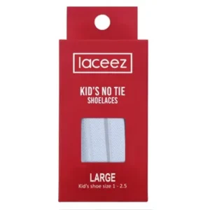 Laceez Kids No Tie Shoelaces - Flat Elastic Laces by the Size for all Casual Athletic Lifestyle Sneakers