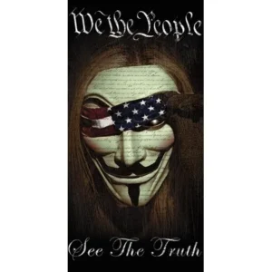 Political Beach Pool Bath Guest Towel by ERAZOR BITS WE THE PEOPLE GUY FAWKES