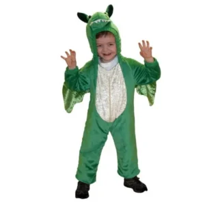 Totally Ghoul Little Boys Plush Green Dragon Costume Jumper 4-6