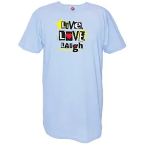 Live, Love, Laugh Cotton Nightshirt