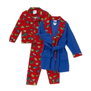 Baby Bunz Baby Boys Pow Robe Pajama Set 18 months