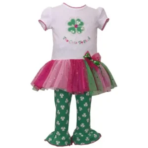 Bonnie Jean Girls St Patricks Day Outfit Too Cute Legging Set 2T