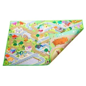 Reverso - 2 in 1 City & Farm double sided felt play mat (Princess and Town)