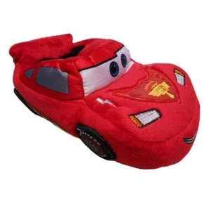 Disney Toddler Boys Cars Slippers Plush Red Lightning McQueen Slipper Shoes