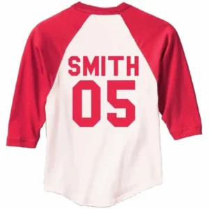 Personalized Red Sports Jersey T-shirt