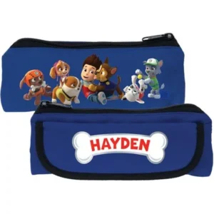 Personalized PAW Patrol Playful Pups Blue Kids Pencil Case