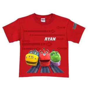 Personalized Chuggington Ridin' the Rails Toddler Boy T-Shirt, Red