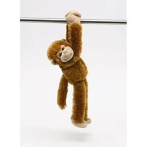 Plush 14 Baby Hanging Stuffed Monkey with Adjustable Arms and Legs by Unipak