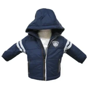 Little Rebels Baby Boys Navy Full Zipper Closure Hooded Jacket 12-24M