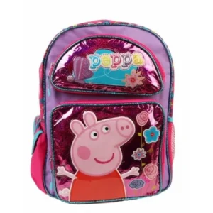 Brand New Peppa Pig Shine Pink 16" Large Backpack For Girls and Kids!