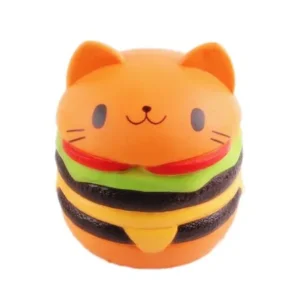 Jumbo Cream Scented Squishy Kawaii Cute Cat Hamburgers Slow Rising Decompression Squeeze Toys, Stress Relief Toy For Kids Child