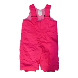 Childrens Place Infant Toddler Girls Water Resistant Pink Snow Pants Ski Bibs