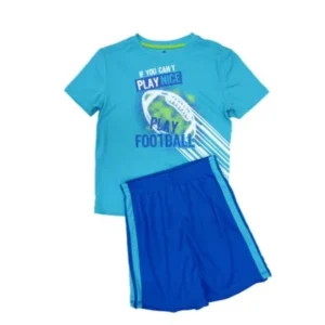 Energy Zone Boys Play Football Athletic Shorts & Shirt 2 PC Activewear