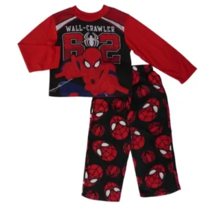 Marvel Comics Boys Red & Black Spider-Man Sleepwear Wall-Crawler Pajama Set