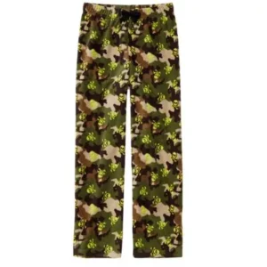 Boys Camouflage Sleep Fleece Skull PJ Bottoms Lounge Pants