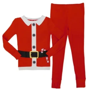 Holiday Boys 2-Piece Red Santa Claus Christmas Sleepwear Pajama Set