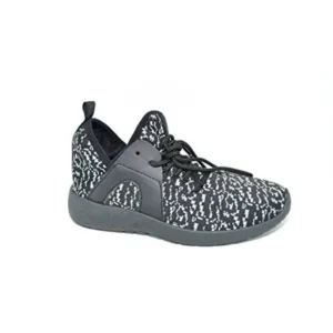 P26 Womens Fashion Knit Lightweight Sneakers shoes W/Memory Foam insoles ... (10, Black/Grey)