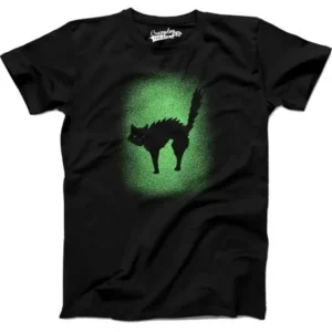 Crazy Dog TShirts - Youth Glow In The Dark Cat T Shirt Cool Halloween Scary Cute Tee For Kids